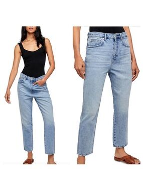 Free People Stove Pipe Jeans